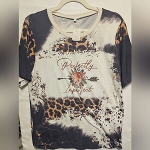 Perfectly Imperfect Cream Graphic Short Sleeve Tee